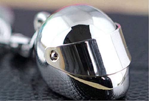 Sportigo® Motocicleta Casco llavero en color plata / regalo Biker