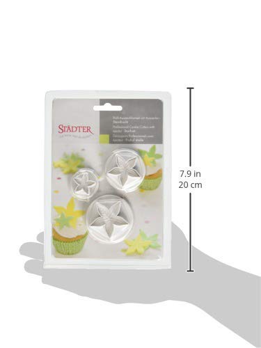 Städter averrhoa Carambola Conjunto de 3, moldes para Galletas con extrusora