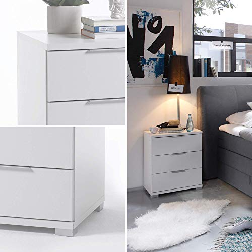 Stella Trading Universal Mesilla de Noche, Madera, Blanco, 42 x 46 x 61 cm