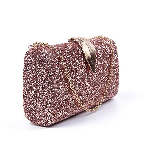 Syrads Bolso Nupcial de Noche para Mujer Bolso de Movia Embragues de Concha Dura Bolso de Boda 951