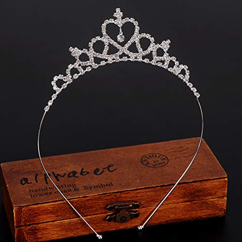Tiara de cristal Diadema Niña Niño Nupcial Princesa Prom Crown Accesorios de fiesta Princesa Prom Crown Diadema