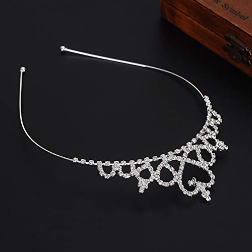 Tiara de cristal Diadema Niña Niño Nupcial Princesa Prom Crown Accesorios de fiesta Princesa Prom Crown Diadema