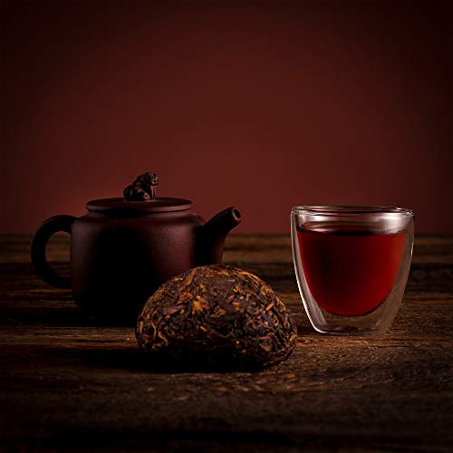 Toucha Puer Té Yunnan China - Tou Cha Shou Té Puerh - Pu-Erh Shu Pu Erh Té Pastel Yunnan China - Pu Chino O Pu-Erh Té Negro - Puh Er - Puer 100g