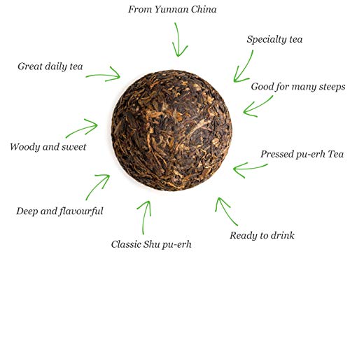 Toucha Puer Té Yunnan China - Tou Cha Shou Té Puerh - Pu-Erh Shu Pu Erh Té Pastel Yunnan China - Pu Chino O Pu-Erh Té Negro - Puh Er - Puer 100g