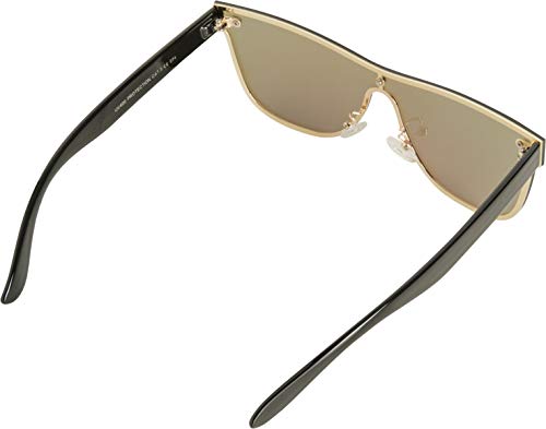 Urban Classics 103 Chain Sunglasses Gafas de sol, Negro (Blk/Blue), Talla única Unisex Adulto