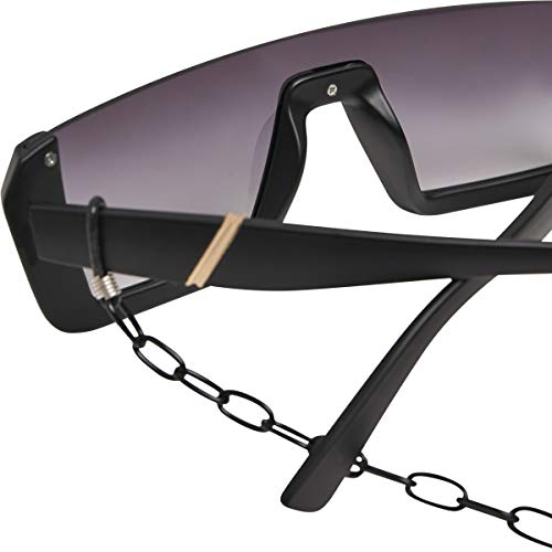 Urban Classics 106 Chain Sunglasses Future Gafas, negro/negro, 60 cm Unisex Adulto