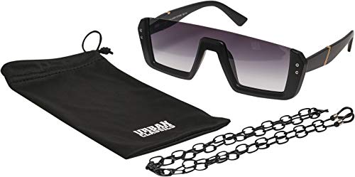 Urban Classics 106 Chain Sunglasses Future Gafas, negro/negro, 60 cm Unisex Adulto