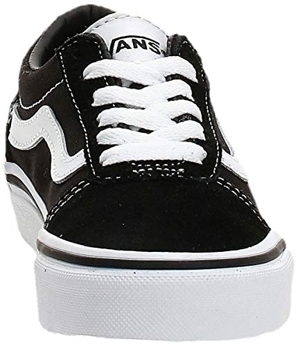 Vans Ward Suede/Canvas, Zapatillas Unisex Niños, Negro ((Suede/Canvas) Black/White Iju) 28 EU