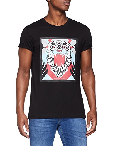 Versace Jeans EB3GRB71E-E899 Camiseta, Negro, XXL para Hombre