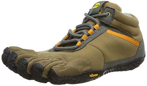 Vibram FiveFingers Trek Ascent Insulated, Zapatillas de Deporte Exterior Hombre, Kaki/Naranja, 42 EU