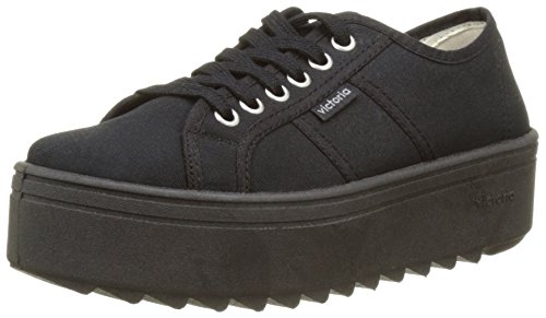 Victoria Basket Lona Plataf. Negra, Zapatillas Unisex Adulto, 38 EU