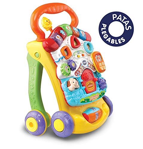 VTech - Correpasillos Andandín 2 en 1, Diseño Mejorado, Andador Bebé InTeractivo Plegable y Regulador de Velocidad, Multicolor (80-505622) , color/modelo surtido