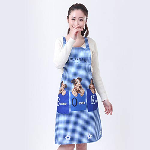 YXDZ Delantal Correa Hogar Cocina Tareas Cocina Adulto Aceite Bata Verano Coreano Moda Femenina Monos Cintura Verde