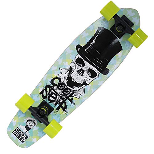 YYYY Monopatín de Cuatro Ruedas, 69 * 18 cm, Arce para Adultos y Adolescentes, pensión Completa, Apto para Adultos, niños, niños y niñas, Adolescentes, Principiantes y Profesionales 1