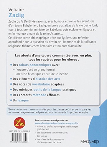 Zadig - classiques et patrimoine: 1 (Classiques & Patrimoine)