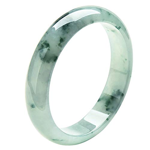 ZHIBO Especies de Hielo Myanmar Flor Azul Jade Pulsera de Jade Pulsera de Mujer Brazalete de Jade flotantes