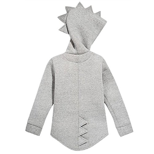 ZODOF Niños Chaqueta Dinosaurio Boy Abrigo con Capucha Bebé Niña Linda del Muchacho Cuello Redondo de Manga Larga Tops Ropa de la Familia del Color del Caramelo Chaquetones Ropa Bebe