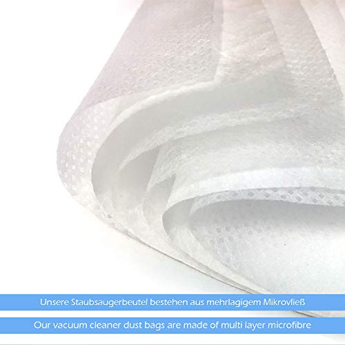 10 Bolsas de aspiradora para NILFISK GD 1005, GD1000, GD1000 14 LTR, GD1005, GD101/01, GD1010, GD111, GD111 Thor Eco, GD2000, GD710, GD910, GD910A