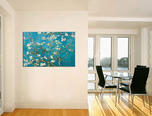 1art1 Vincent Van Gogh - Almendro En Flor, 1890 Cuadro, Lienzo Montado sobre Bastidor (120 x 80cm)