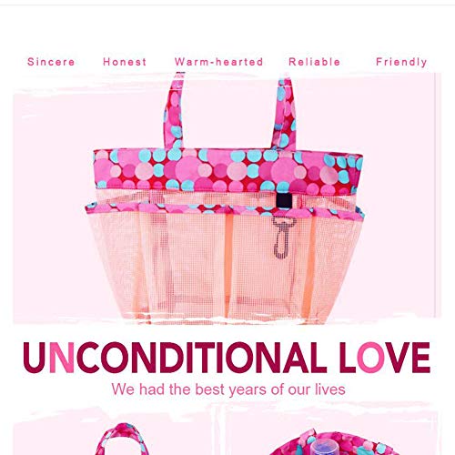 2PCS Bolsas de viaje - Baño portátil Artículos de tocador Cosméticos Champú Jabón Organizador Tote de ducha para la universidad Dorm Gym Camp & Travel Baño Ducha Caddy Bolsa de almacenamiento con asa