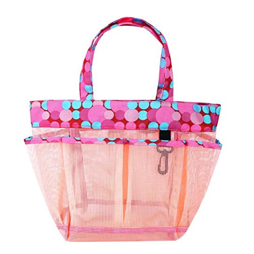 2PCS Bolsas de viaje - Baño portátil Artículos de tocador Cosméticos Champú Jabón Organizador Tote de ducha para la universidad Dorm Gym Camp & Travel Baño Ducha Caddy Bolsa de almacenamiento con asa