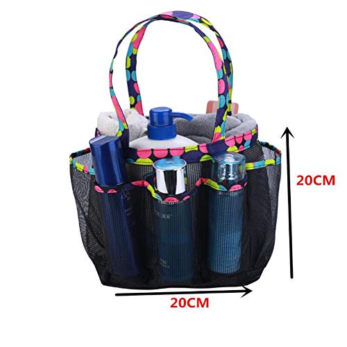 2PCS Bolsas de viaje - Baño portátil Artículos de tocador Cosméticos Champú Jabón Organizador Tote de ducha para la universidad Dorm Gym Camp & Travel Baño Ducha Caddy Bolsa de almacenamiento con asa