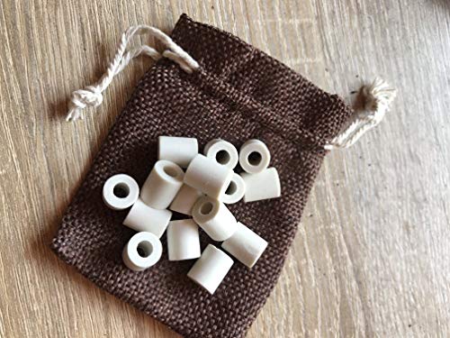 30 + 5 tubos de cerámica EM, microorganismos eficaces, mejoran naturalmente el sabor de tu agua; por tierra y luz, 2 bolsas reutilizables para contener las cerámicas.