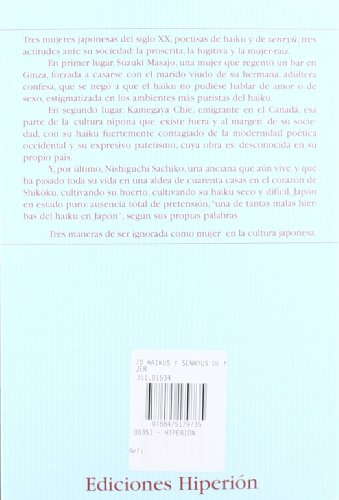 70 haikus y senryuus de mujer (Poesía Hiperión)