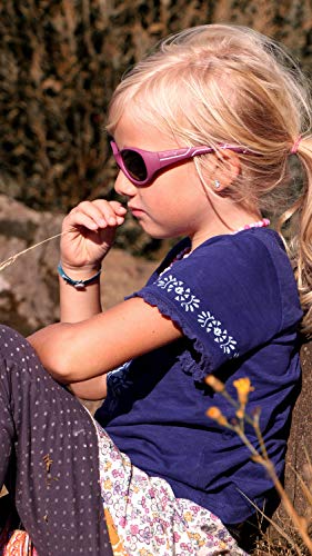 ActiveSol Kids @School Gafas solares deportivas para niños | Niñas y niños | 100% protección UV 400 | polarizadas | de goma flexible irrompible | 5-10 años | solo 22 gramos (Violeta/Rosa)