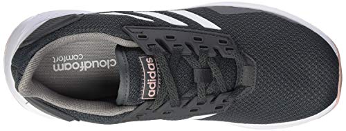 adidas Duramo 9, Zapatillas para Correr para Mujer, Grey Six/FTWR White/Pink Spirit, 37 1/3 EU