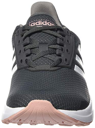 adidas Duramo 9, Zapatillas para Correr para Mujer, Grey Six/FTWR White/Pink Spirit, 37 1/3 EU