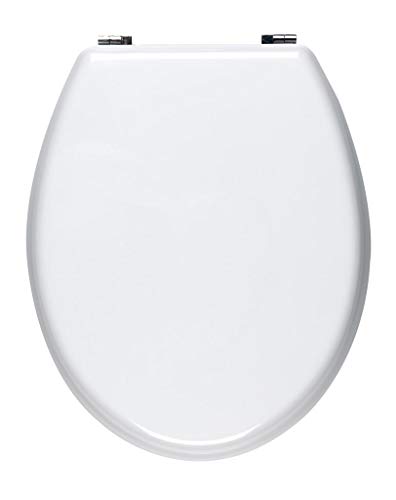 Asiento de inodoro Beldray® LA032355 de MDF, madera, blanco, 457 mm