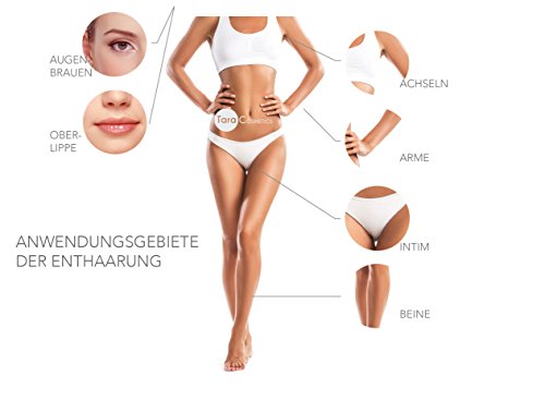 Bella Donna - Cartuchos de cera depilatoria tibia, óxido de cinc, 6 unidades de 100 ml