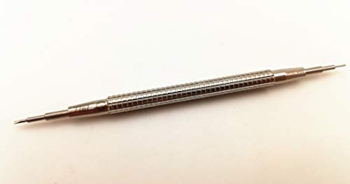 Bergeon 7767-F - Herramienta para barra de resorte de reloj, mango largo de acero inoxidable con tornillo reemplazable en extremo de herramienta fina