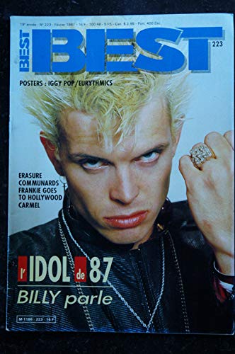 BEST 223 FEVRIER 1987 BILLY IDOL ERASURE COMMUNARDS FRANKIE GOES TO HOLLYWOOD CARMEL
