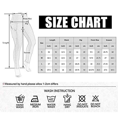 B/H Pantalones Super Suaves de Yoga Pilates,Leggings de Cintura Alta para Mujer con Bolsillo, Pantalones para Correr Push-Fitness-Style_3-1_L,Pantalones de Yoga Leggings