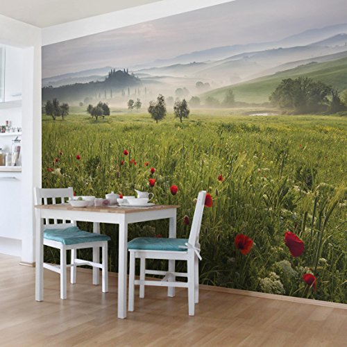 Bilderwelten Fotomural - Primavera Toscana - Mural apaisado papel pintado fotomurales murales pared papel para pared foto 3D mural pared barato decorativo, Tamaño: 290cm x 432cm