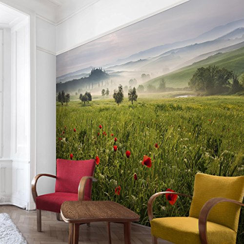 Bilderwelten Fotomural - Primavera Toscana - Mural apaisado papel pintado fotomurales murales pared papel para pared foto 3D mural pared barato decorativo, Tamaño: 290cm x 432cm
