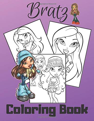 Bratz: Coloring Book For Girls : Amazing Bratz Coloring Book For Kids ages