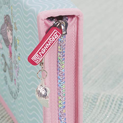 Brunnen Little Mermaid Fantasy - Estuche escolar (con relleno), diseño de sirena