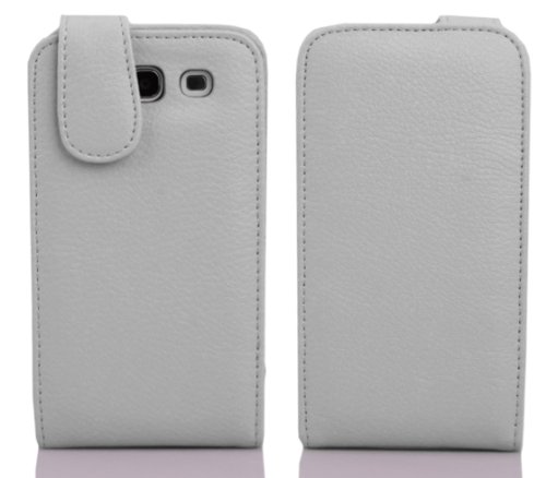 Cadorabo Funda para Samsung Galaxy S3 / S3 Neo in Blanco NÍVEO - Cubierta Proteccíon Estilo Flip con Tarjetero - Etui Case Cover Carcasa