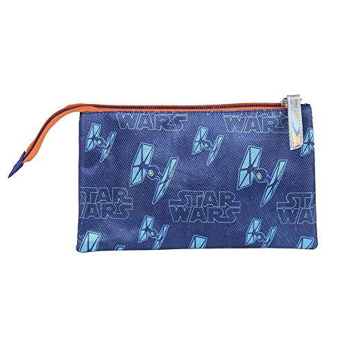 Cerdá - Estuche Triple Escolar Darth Vader Star Wars - Licencia Oficial de Disney Studios