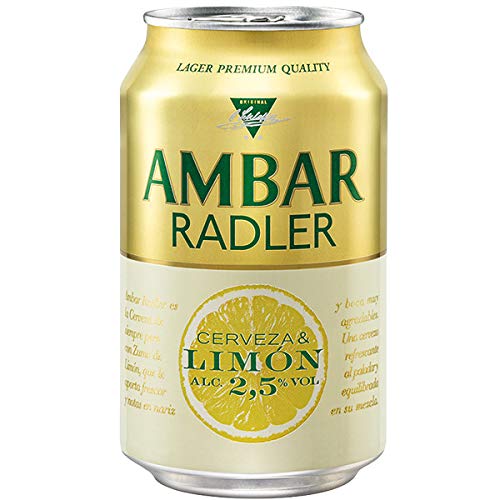 Cerveza Ambar Radler pack 24 latas 33 cl