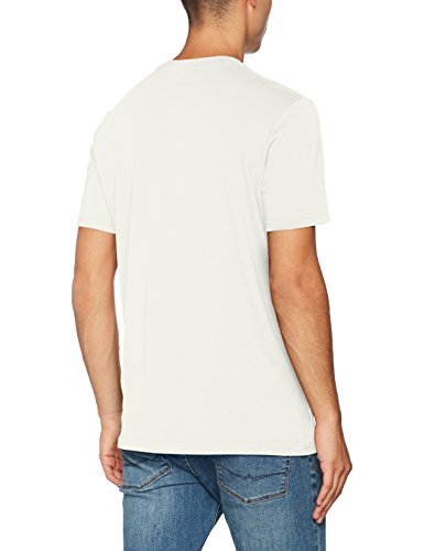 Champion Camiseta Classic Logo, Ecru, XXL para Hombre