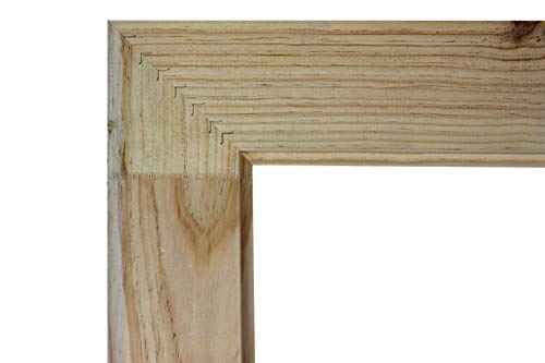Chely Intermarket, Espejo de Pared Cuerpo Entero 40x60cm(55,50x77cm)/Negro y Plateado/Mod-132, Ideal para peluquerías, salón, Comedor, Dormitorio y oficinas. Fabricado en España. Material Madera.