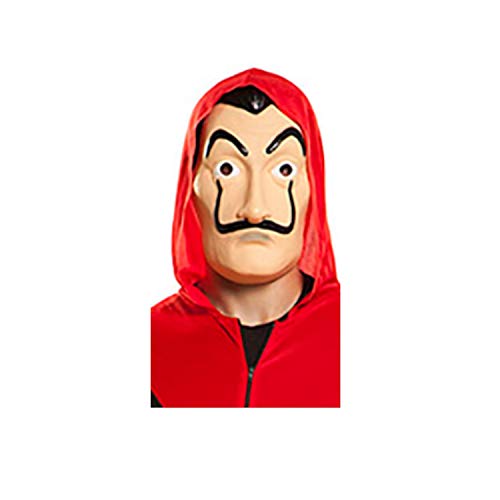 Cia- Mono y máscara para rapinador de papel original de la casa de papel (Talla S) Disfraz para adultos, color rojo, S, CS940106