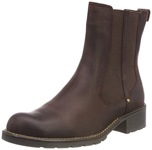 ClarksOrinoco Club Botas para Mujer, Marrón (Burgundy Leather), Talla 38