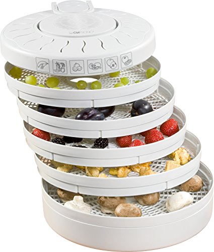 Clatronic DR 2751 - Deshidratador de alimentos, 5 bandejas, 250 W, color blanco