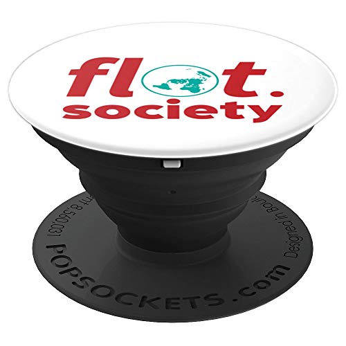 Conspiración de la Sociedad de la Tierra Plana de la Ciencia PopSockets Agarre y Soporte para Teléfonos y Tabletas