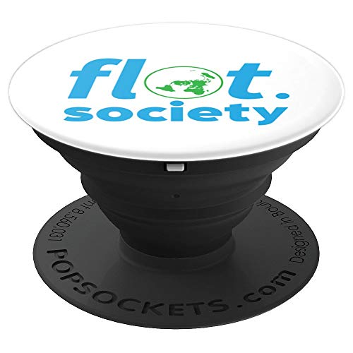 Conspiración de la Sociedad de la Tierra Plana de la Ciencia PopSockets Agarre y Soporte para Teléfonos y Tabletas